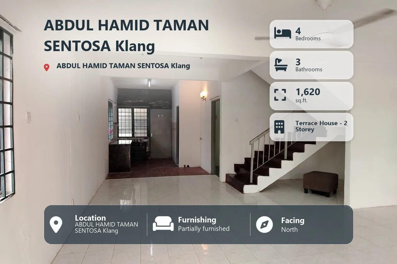 4R3B Double Storey House @ ABDUL HAMID TAMAN SENTOSA Klang
