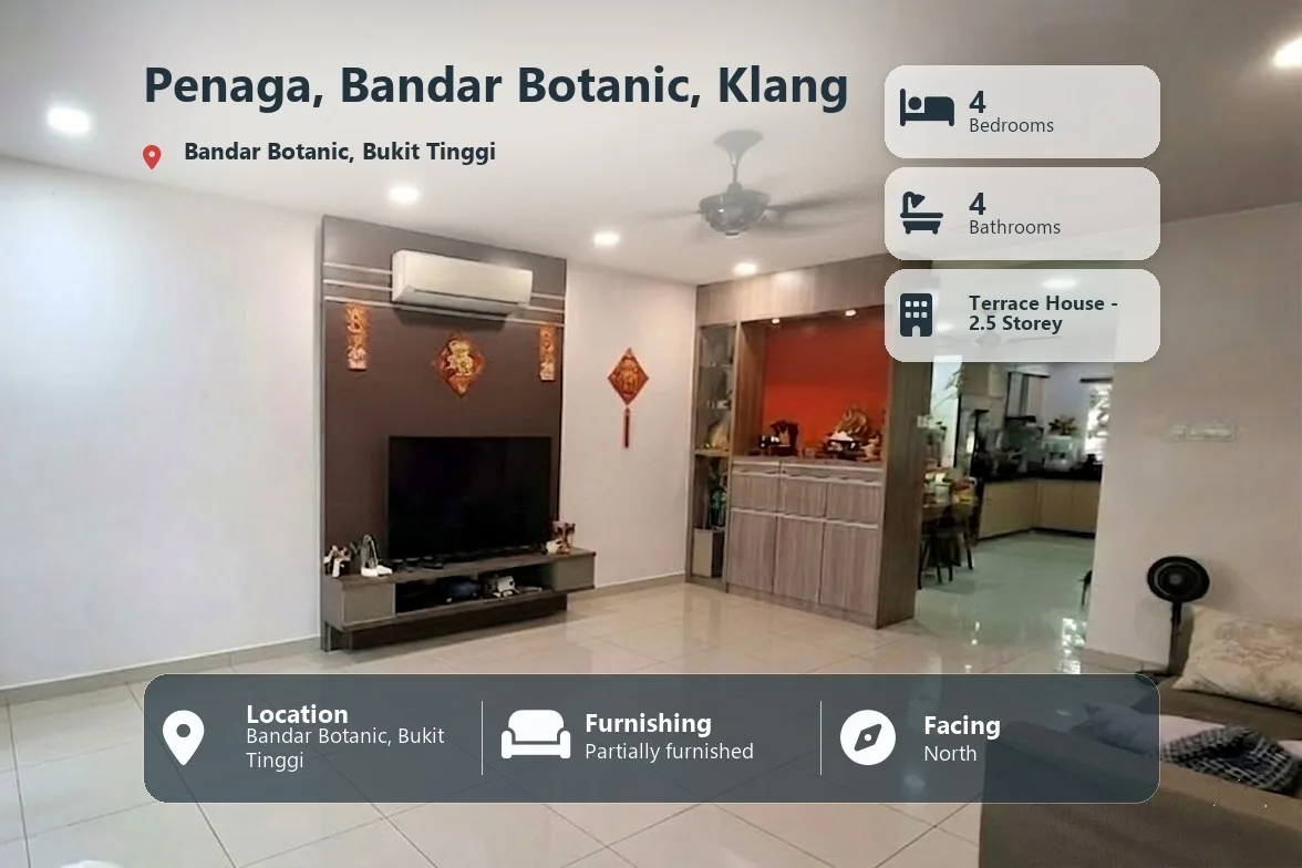 2.5 Storey Terrace House @ Penaga, Bandar Botanic, Klang