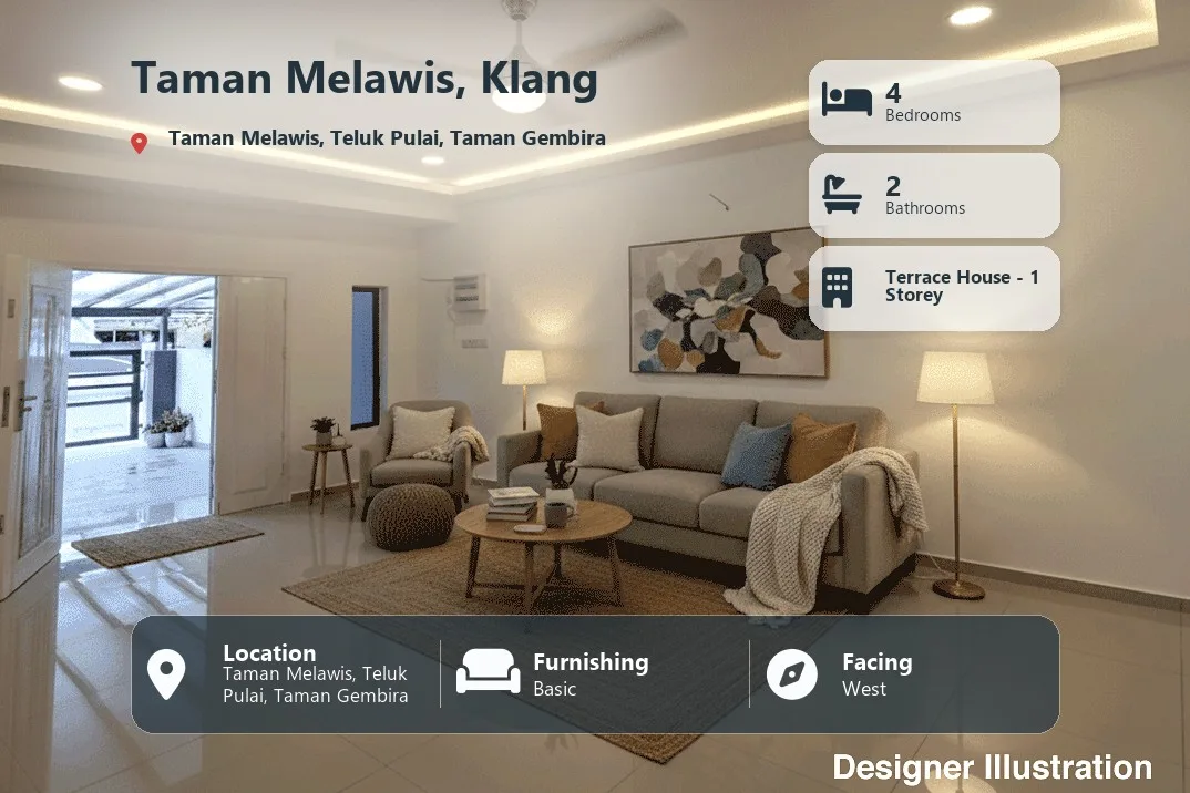 Single Storey Terrace House @ Taman Melawis, Klang