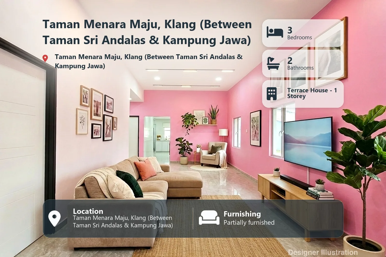 Single Storey End Lot House @ Taman Menara Maju, Klang (Between Taman Sri Andalas & Kampung Jawa)