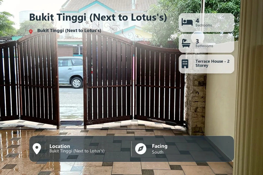 4R3B 2 Storey Terrace House@ Bukit Tinggi (Next to Lotus's)